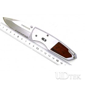 Stainless steel and wood handle knife UD17013